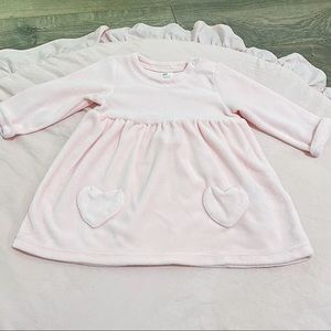 NWOT H&M velour pink dress